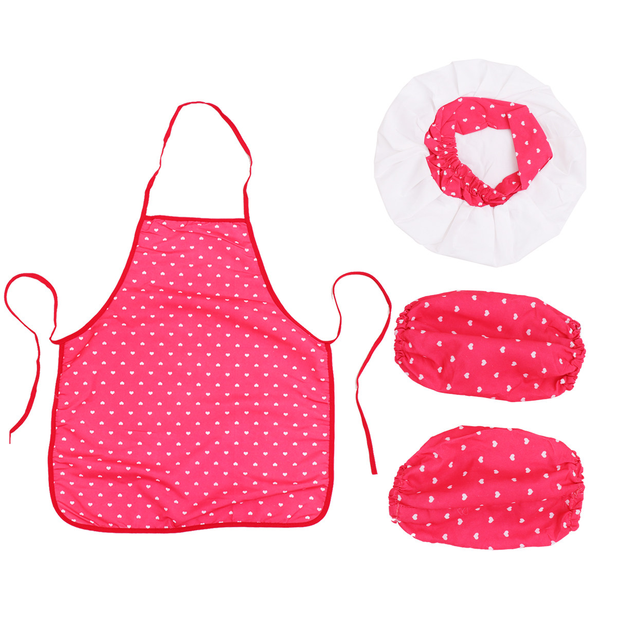 Kids Outdoor Grill Set - 3Pcs Kids Chef Costume Cotton Material