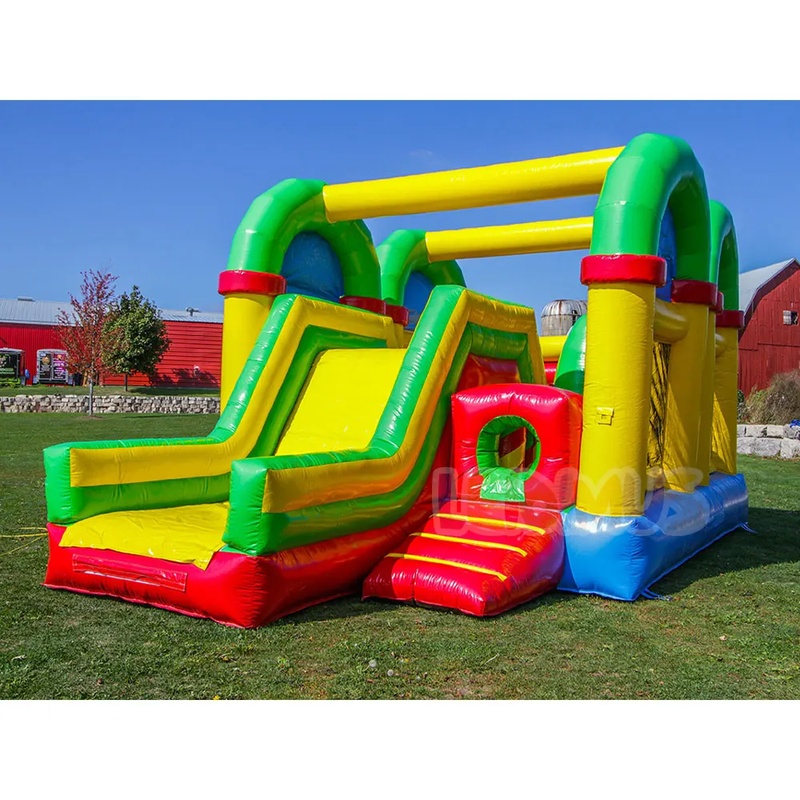 Kids Outdoor Jumping - Commercial Inflatable Obstacle Course Bounce House