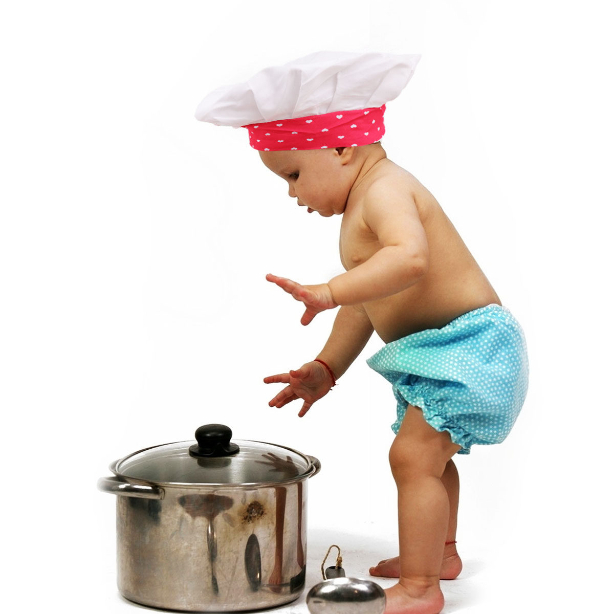 Kids Outdoor Grill Set - 3Pcs Kids Chef Outfit Cotton Material