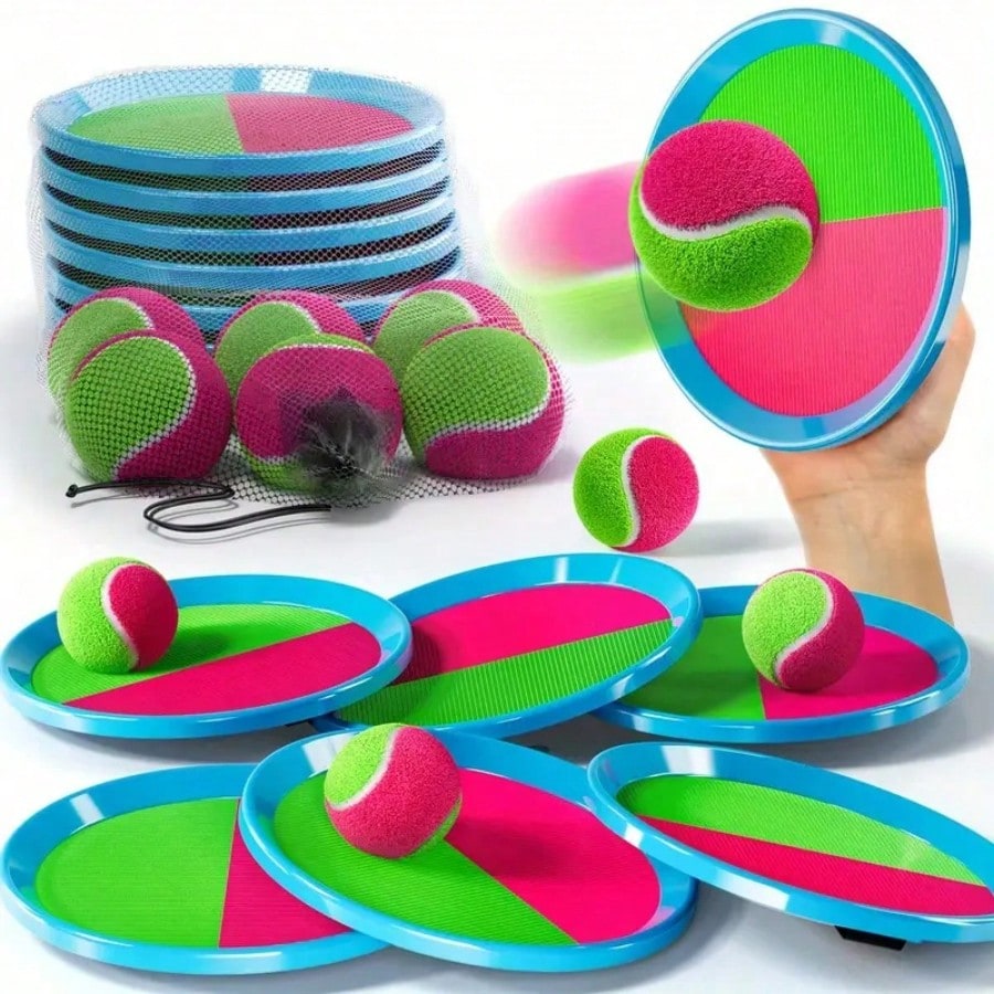 Kids Outdoor Easter Gifts - Sticky Ball Toss Catch Game Set