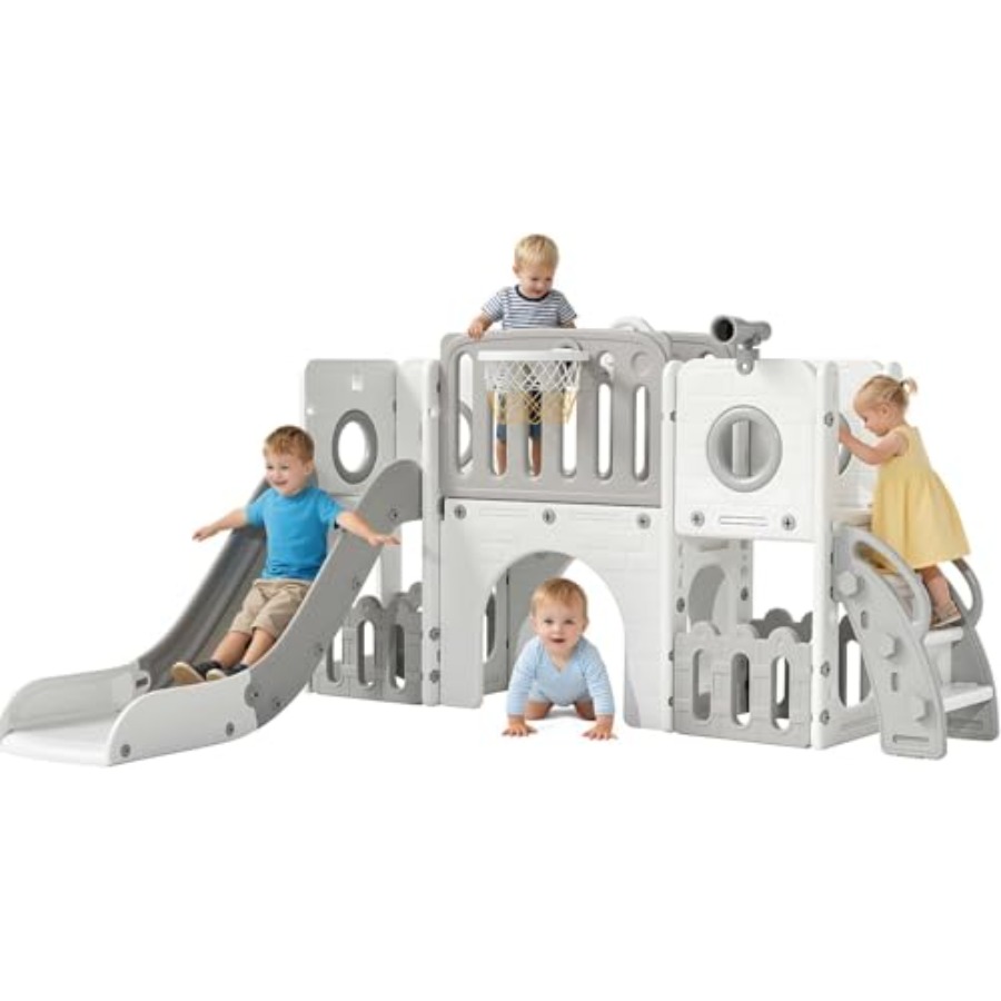 9 in 1 Toddler Slide Set, Larg - Kids Outdoor Gear 评论和价格