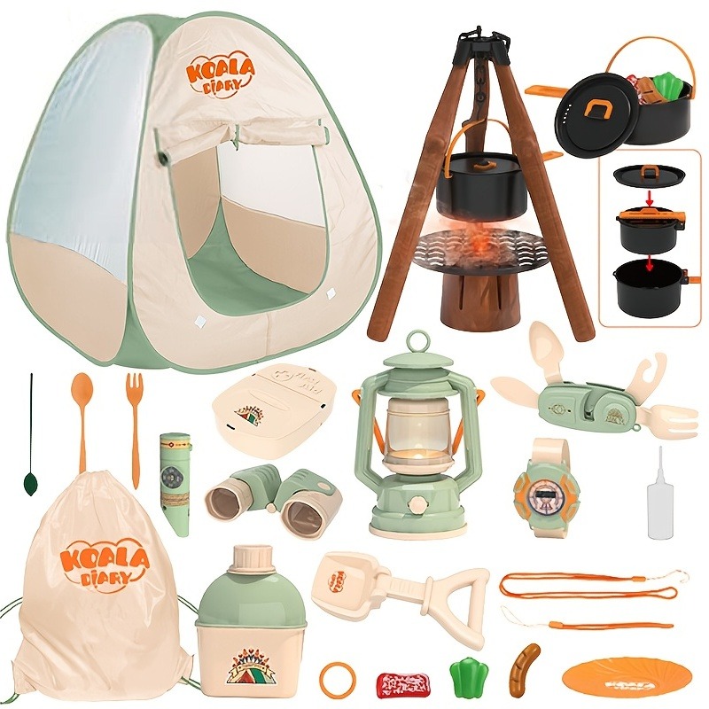 Kids Camping Set Toy Outdoor E - Kids Outdoor Teepee 评论和价格
