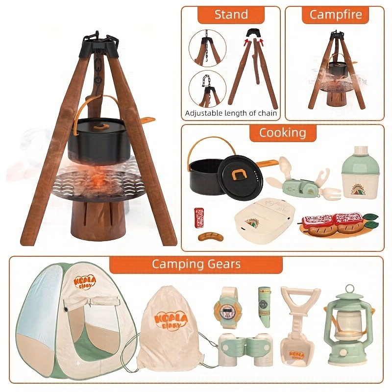 Kids Camping Set Toy Outdoor E - Kids Outdoor Teepee 评论和价格
