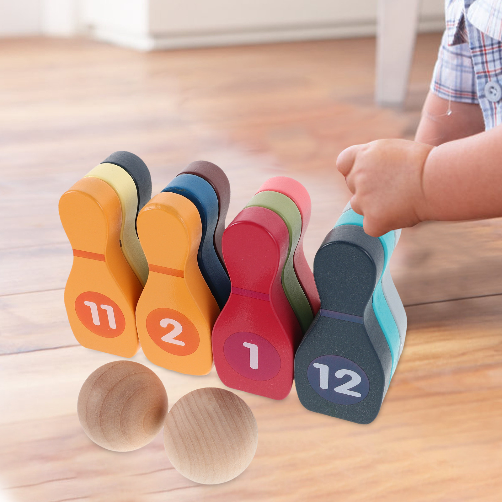 1Set Colorful Bowling Set for  - Kids Outdoor Ball 评论和价格