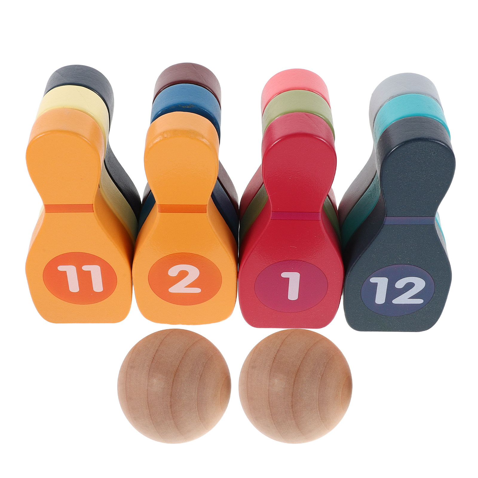 1Set Colorful Bowling Set for  - Kids Outdoor Ball 评论和价格