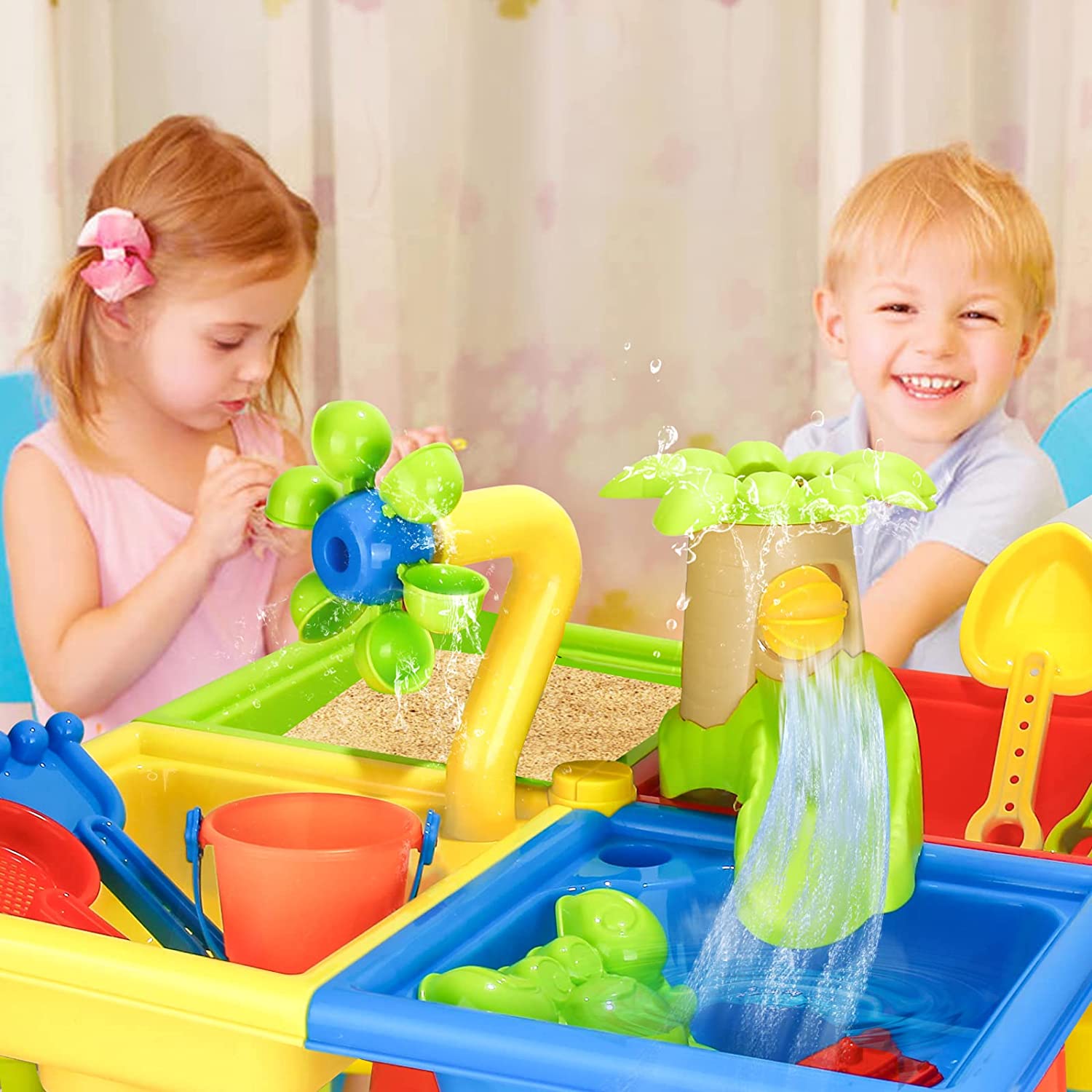 Beach Table Sand Play Toys Chi - Kids Outdoor Nature Play 评论和价格