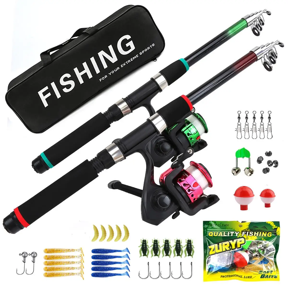 2-in-1 Telescopic Fishing Rod  - Kids Outdoor Gear 评论和价格