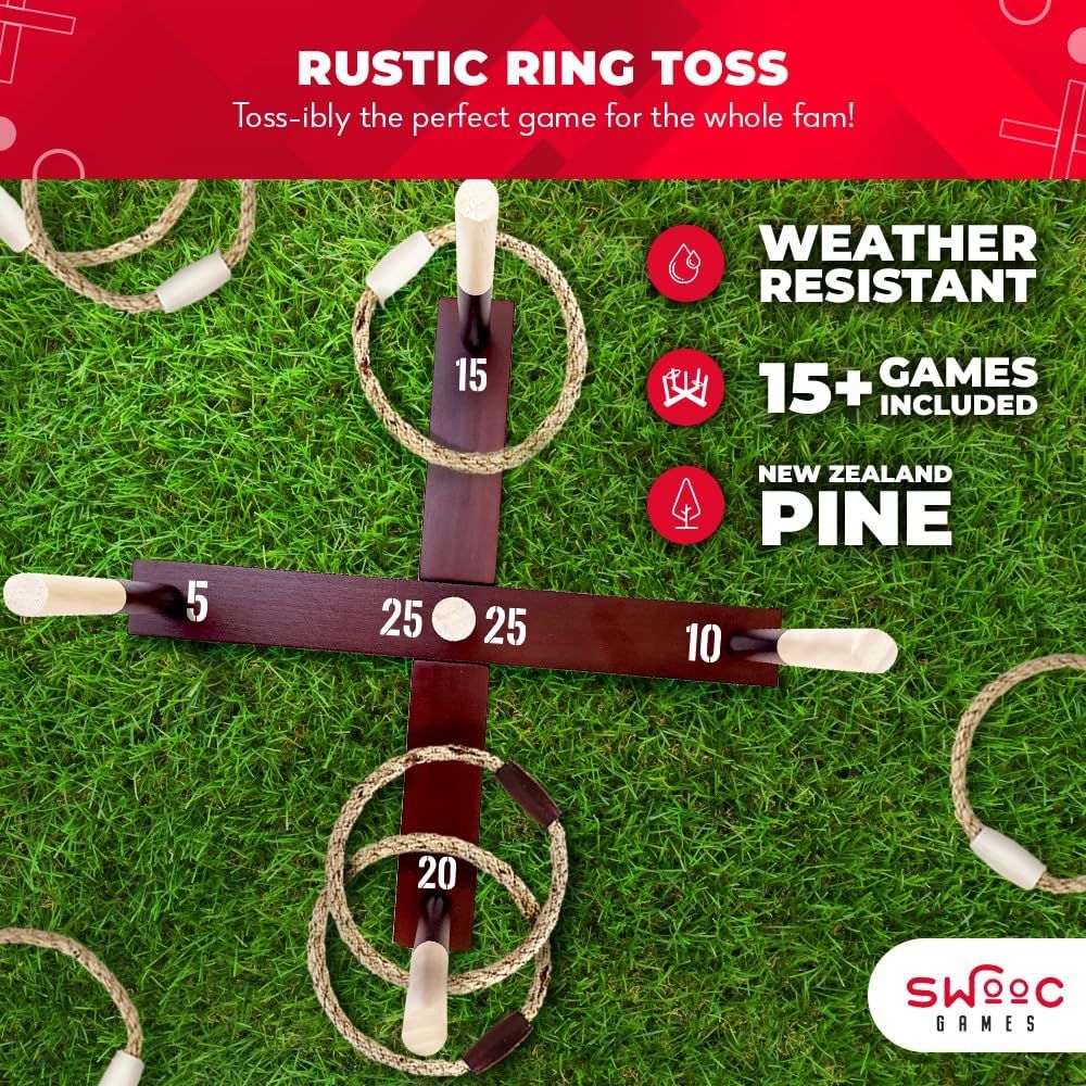 Ring Toss Game All Weather - E - Kids Outdoor Yard Toys 评论和价格