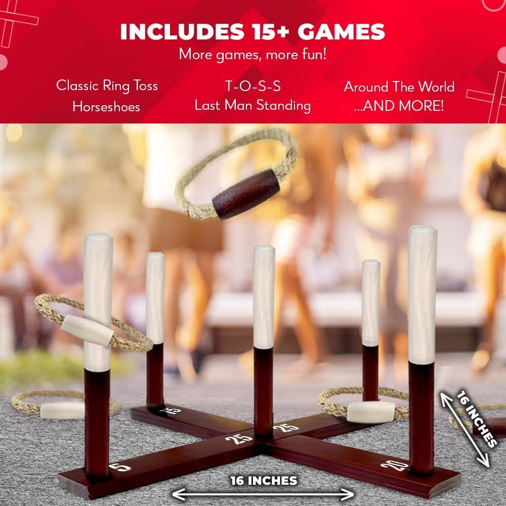 Ring Toss Game All Weather - E - Kids Outdoor Yard Toys 评论和价格