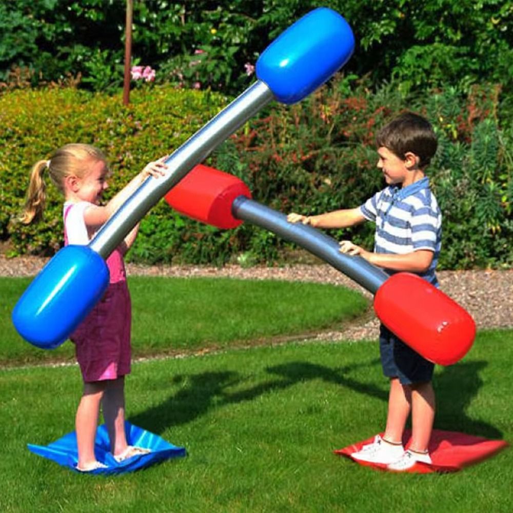 Outdoor Toys Red Blue Inflatab - Kids Outdoor Yard Toys 评论和价格