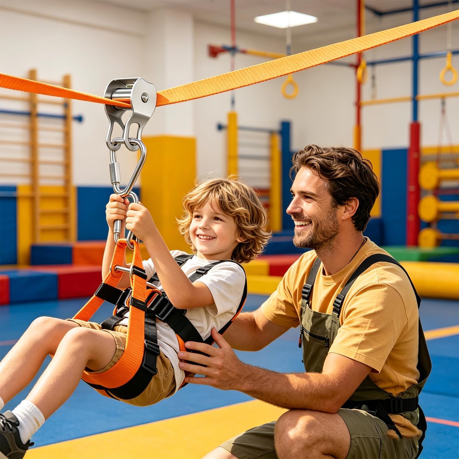 Zip Line for Kids Balance Fun  - Kids Outdoor Yard Toys 评论和价格