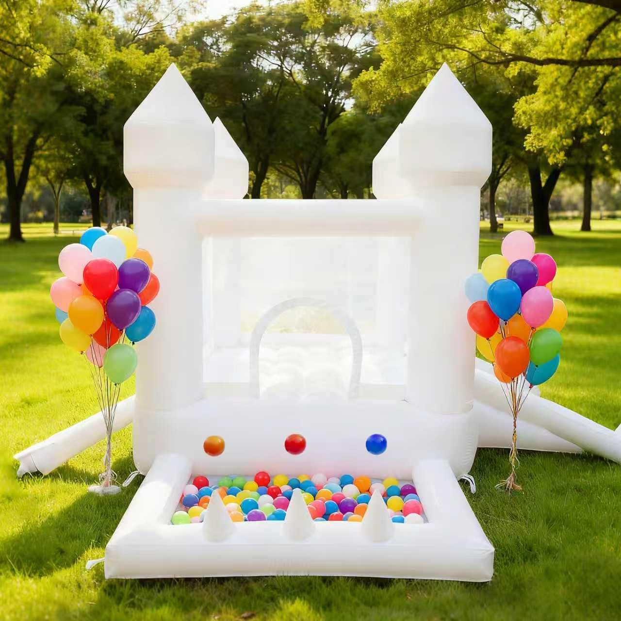 White Bounce House, Indoor and - Kids Outdoor Ball 评论和价格