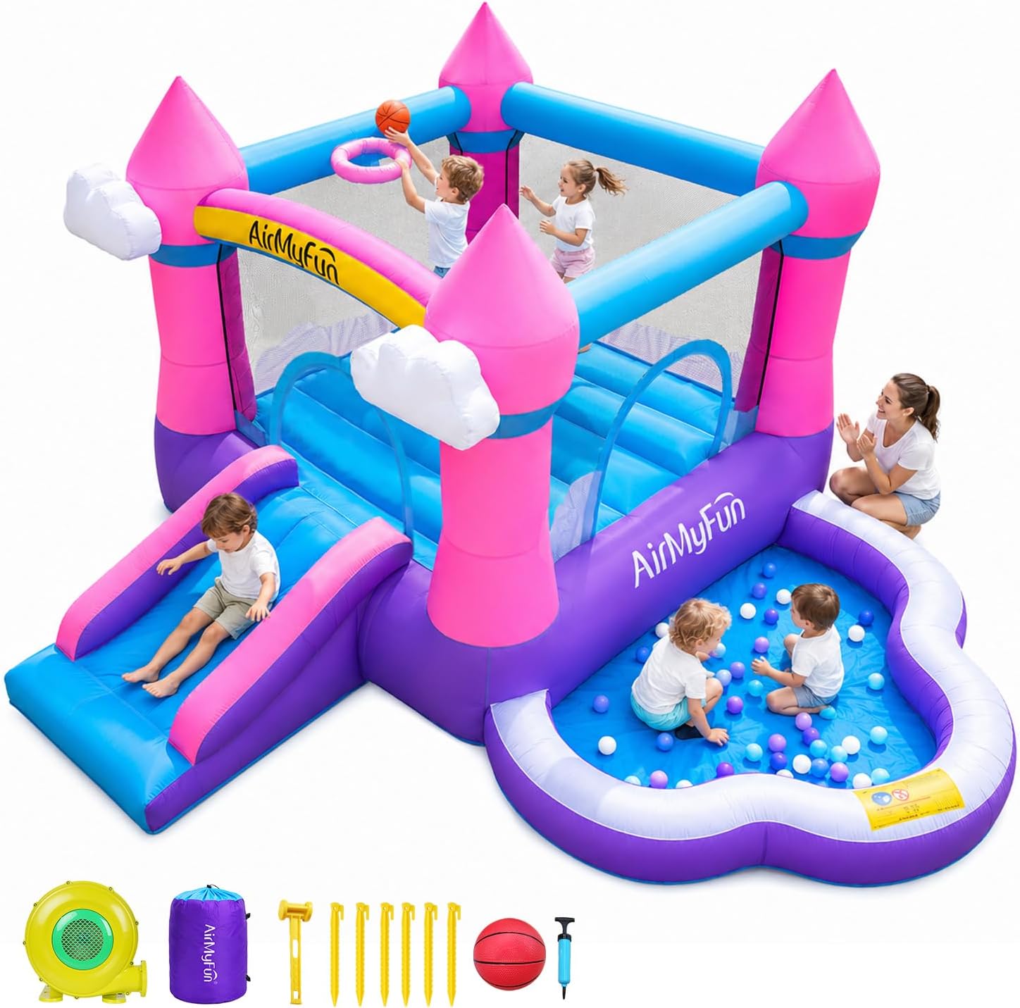 Pink Indoor/Outdoor Inflatable - Kids Outdoor Ball 评论和价格