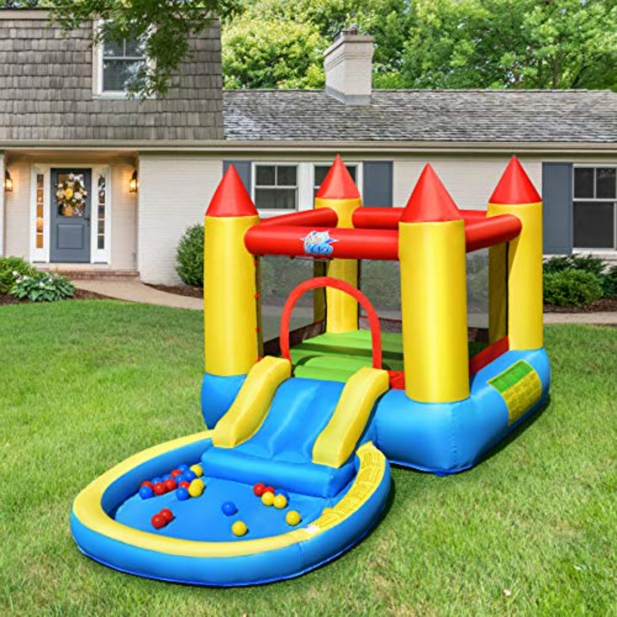 Outdoor backyard inflatable bo - Kids Outdoor Jumping 评论和价格