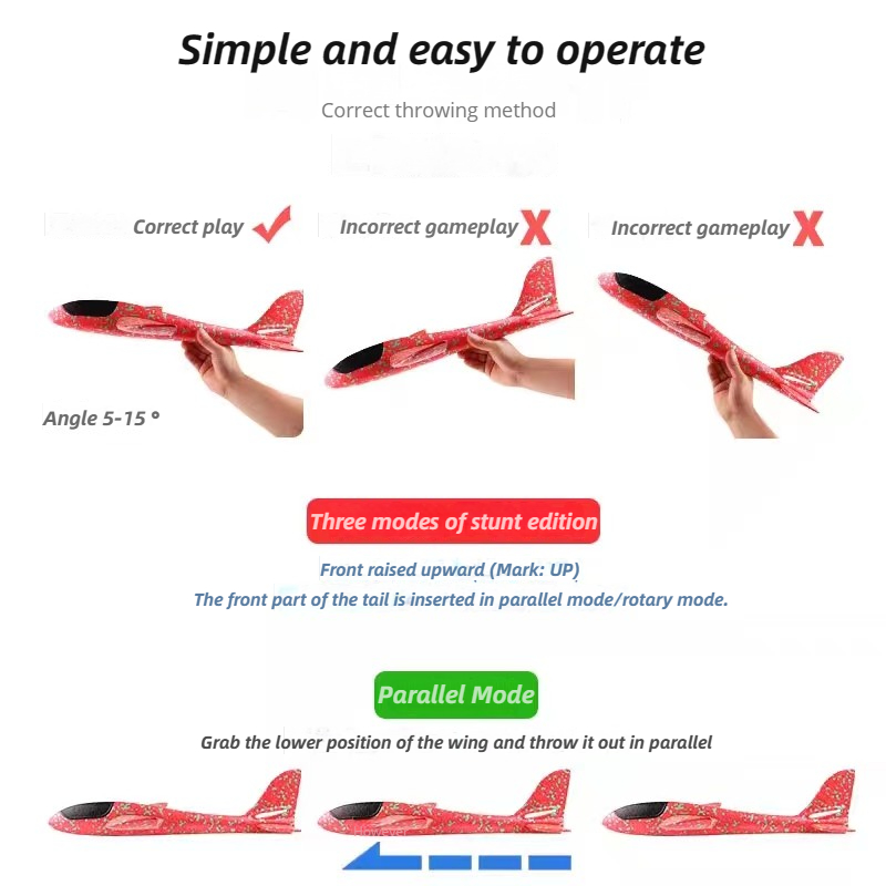 48cm Large Foam Airplane Child - Kids Outdoor Fun 评论和价格