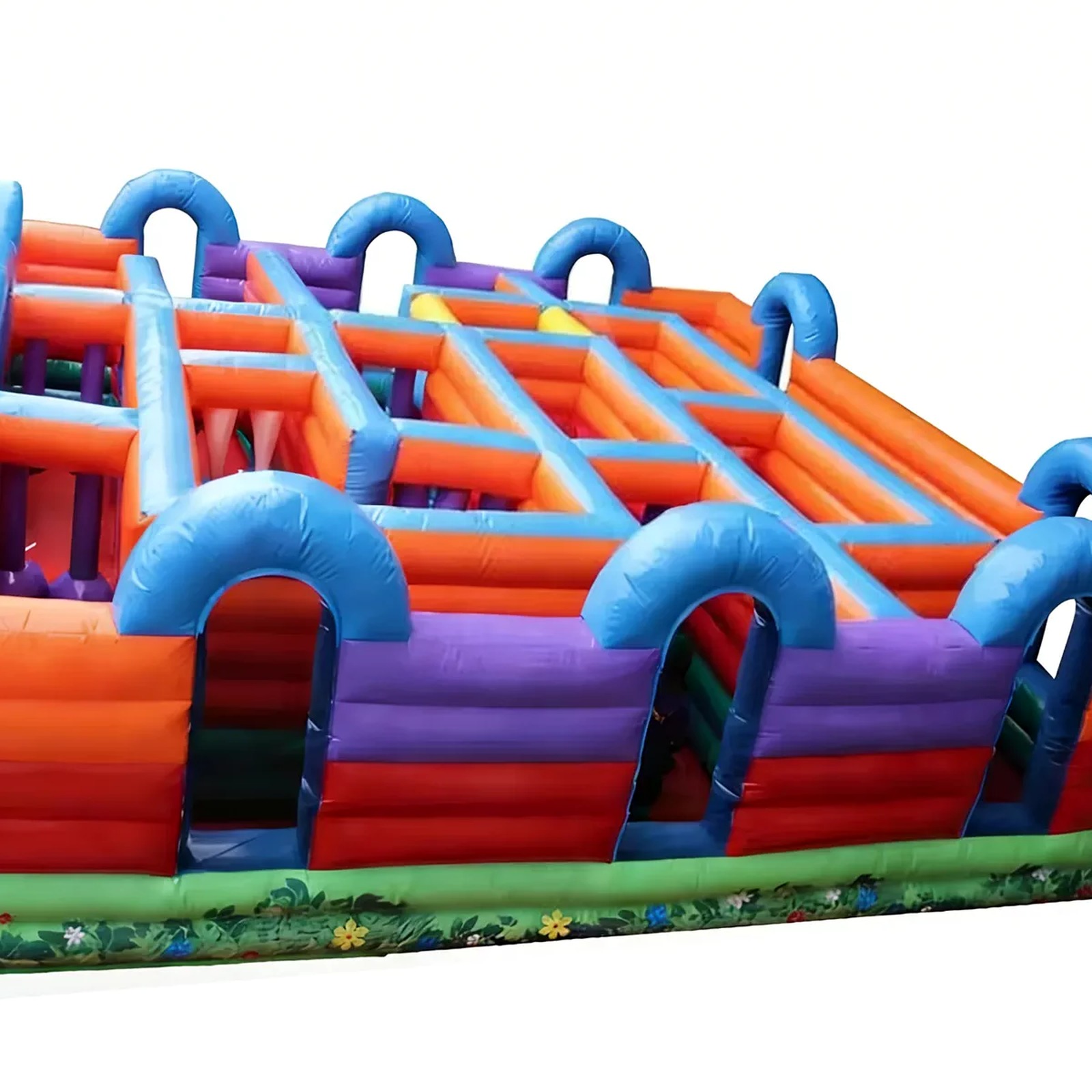 Commercial Orange Blue Obstacl - Kids Outdoor Fun 评论和价格