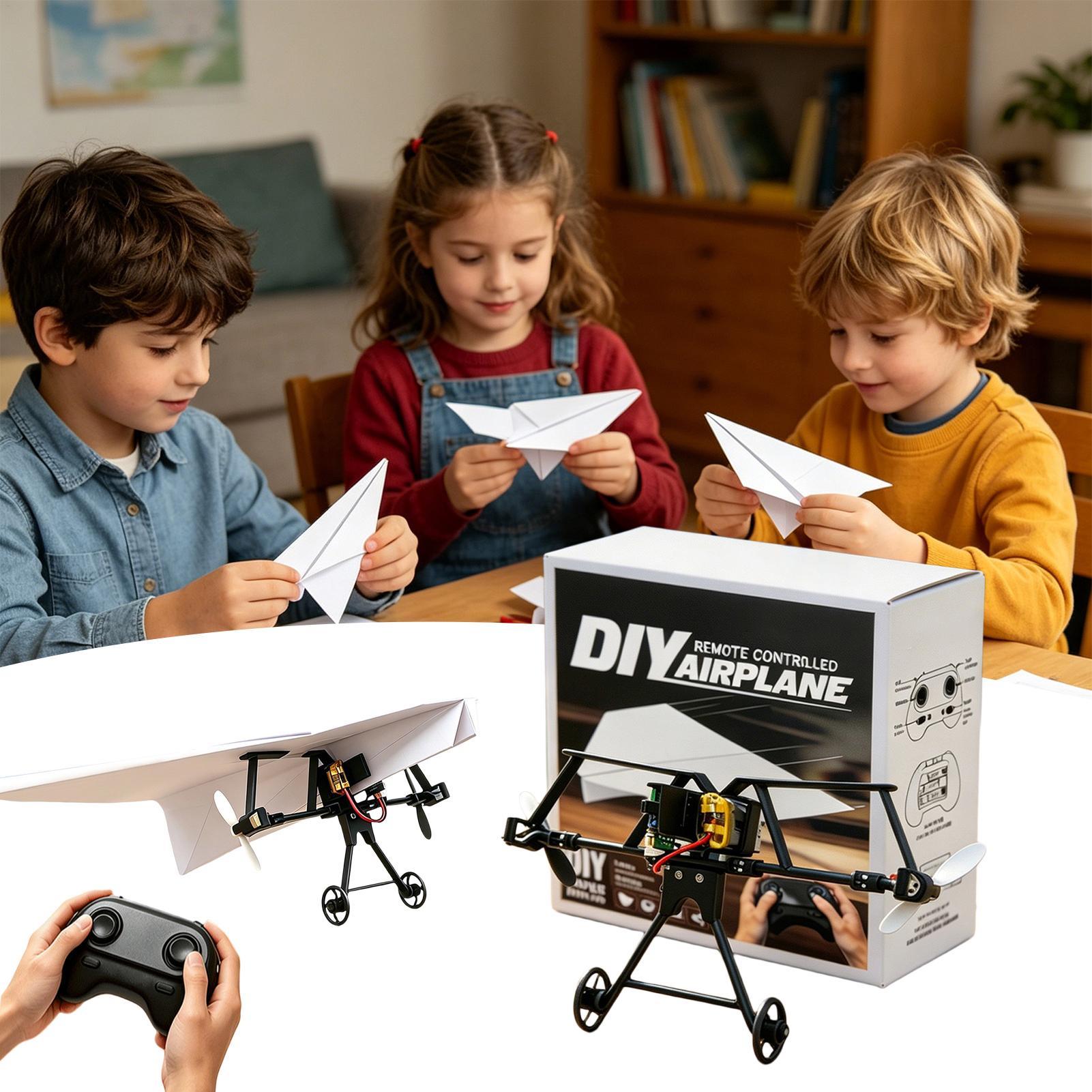 DIY RC Paper Airplane Kit Plan - Kids Outdoor Fun 评论和价格
