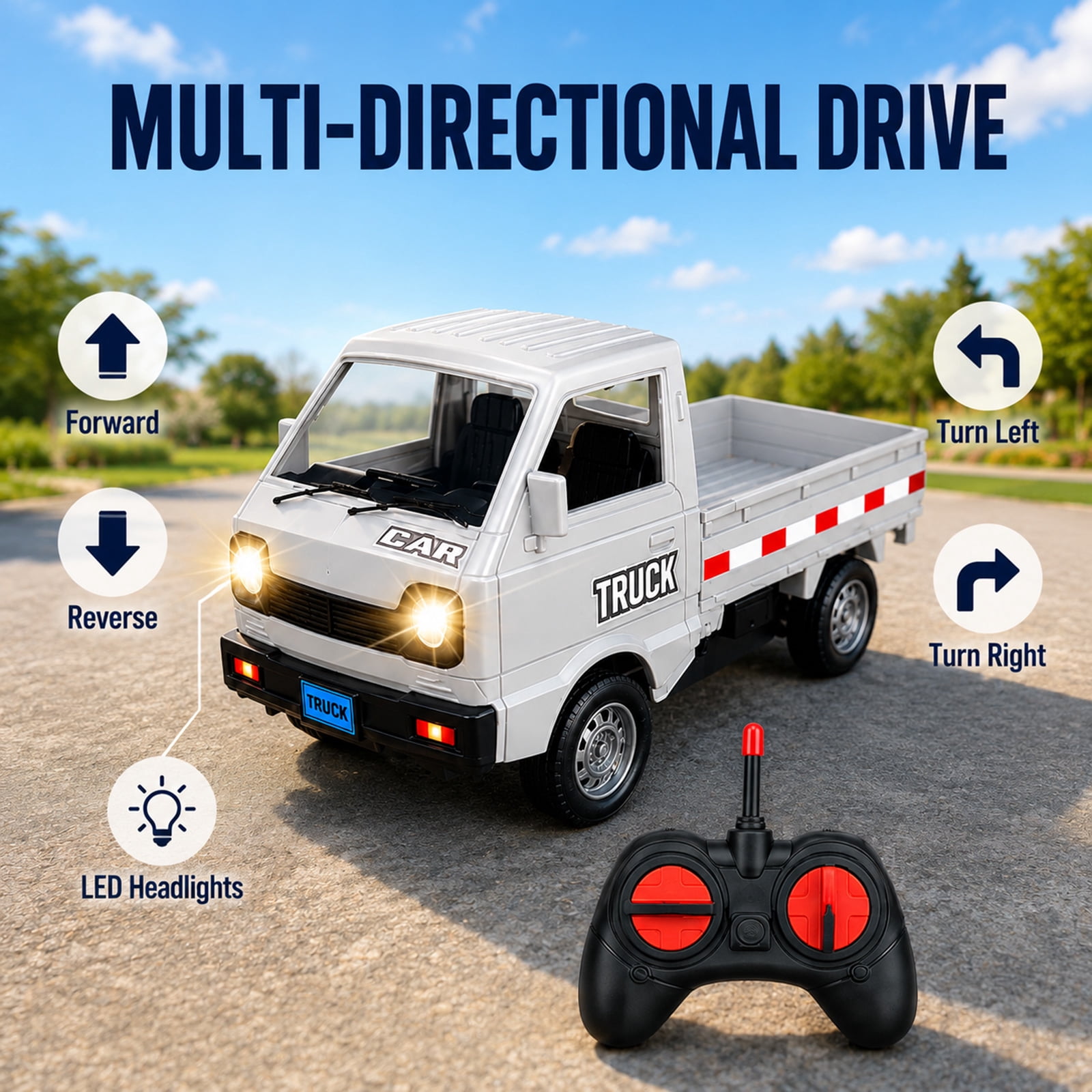 RC Pickup Truck Toy Remote Con - Kids Outdoor Electric Car 评论和价格