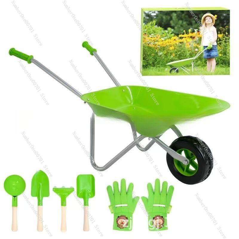 Kids Outdoor Wheelbarrow, Gree - Kids Outdoor Toys 评论和价格