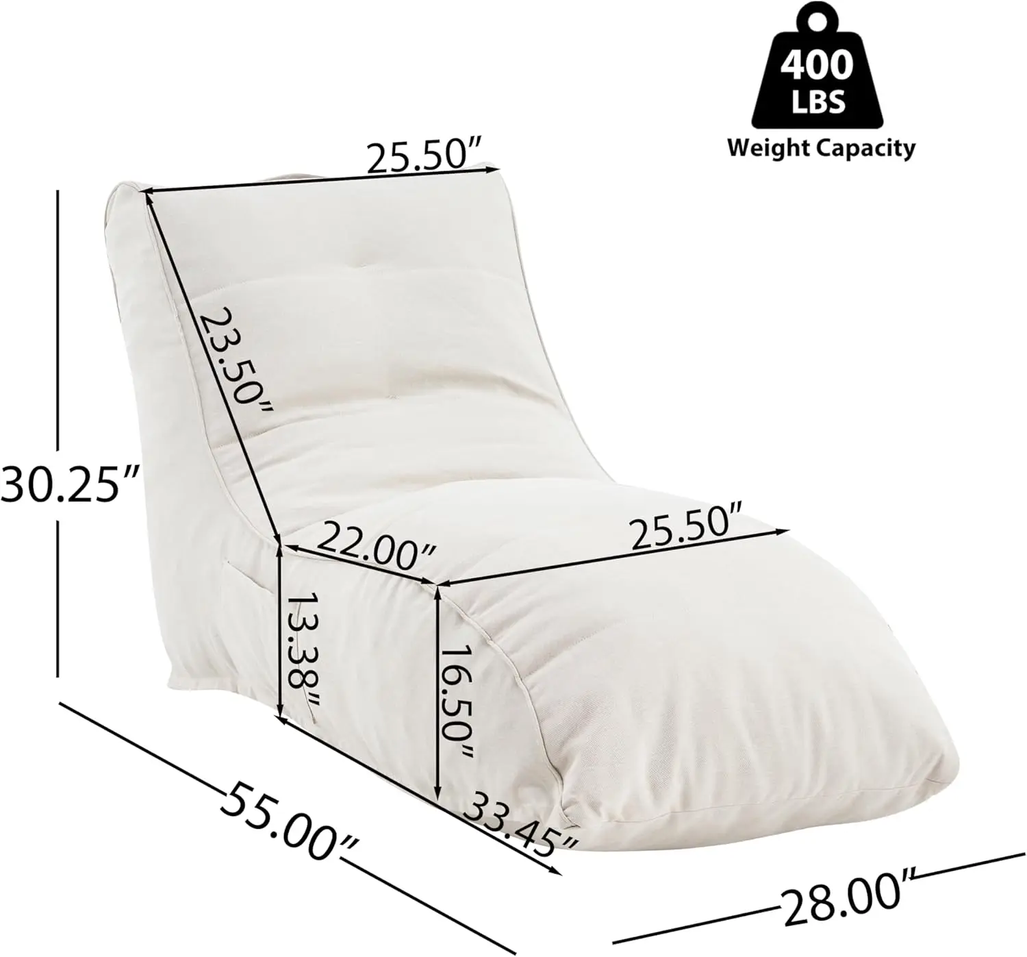 Ethel Outdoor Bean Bag Chair,  - Kids Outdoor Lounge Chair 评论和价格