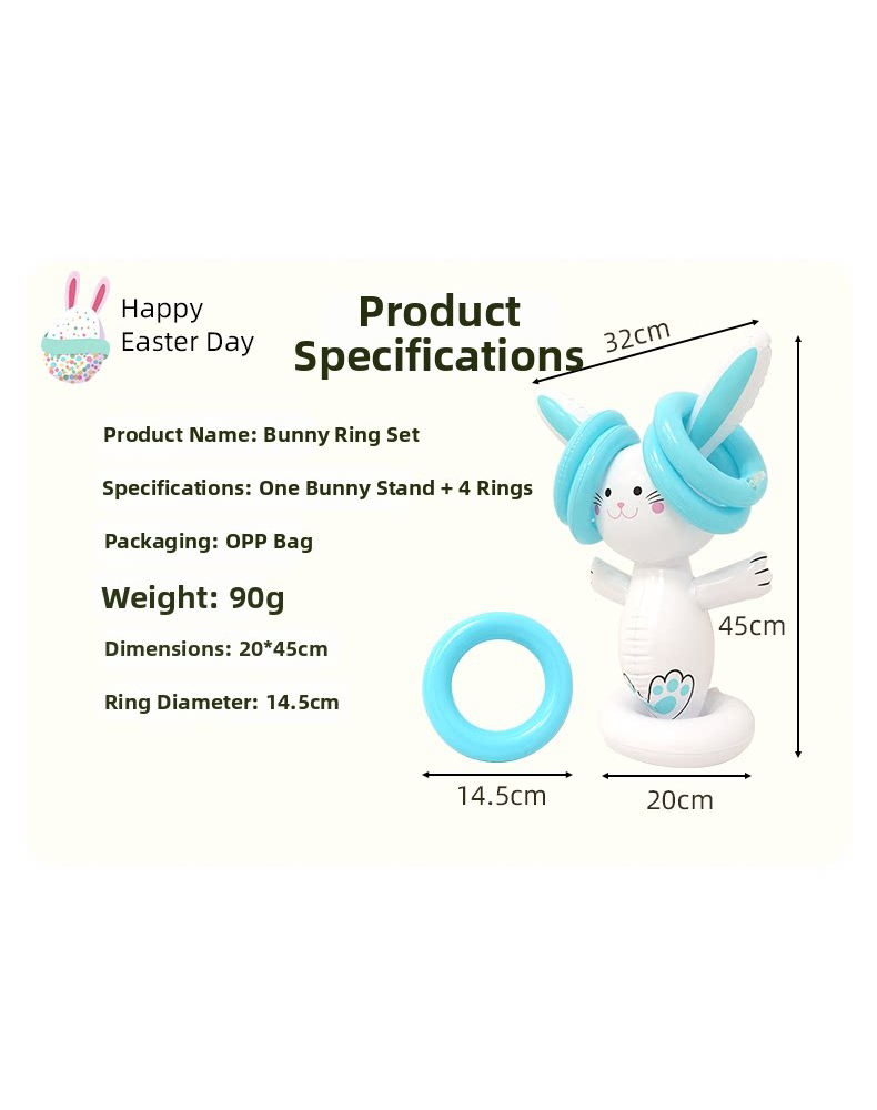 Easter Inflatable Bunny Ring T - Kids Outdoor Toys 评论和价格