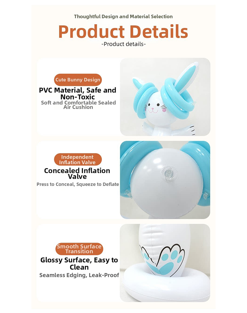 Easter Inflatable Bunny Ring T - Kids Outdoor Toys 评论和价格