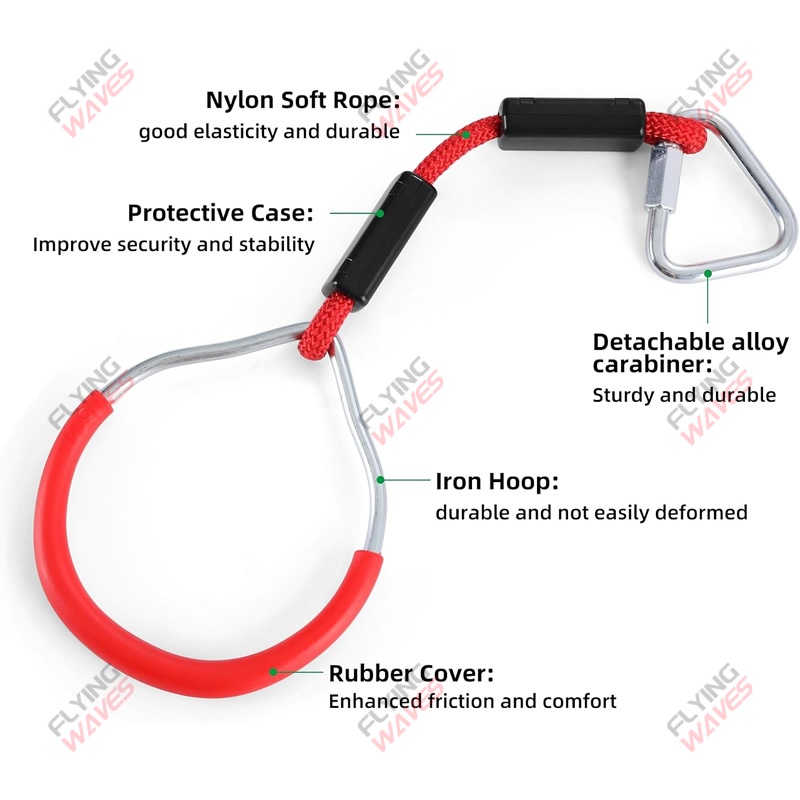 Kids Hanging GYM Ring Swing Cl - Kids Outdoor Ninja 评论和价格