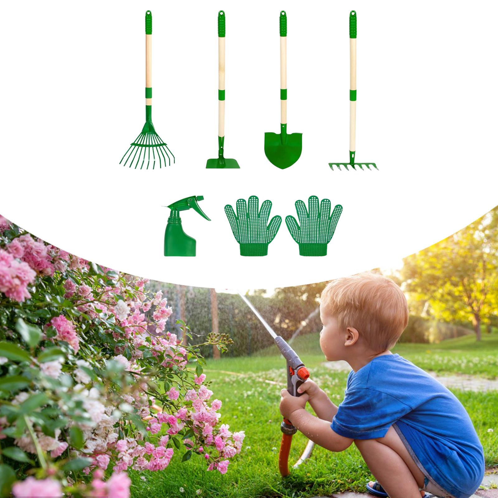 6x Kids Gardening Tools Set Ou - Kids Outdoor Garden Set 评论和价格