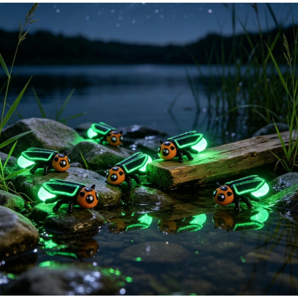6Pcs 3D‑Printed Luminous Glow‑ - Kids Outdoor Easter Gifts 评论和价格
