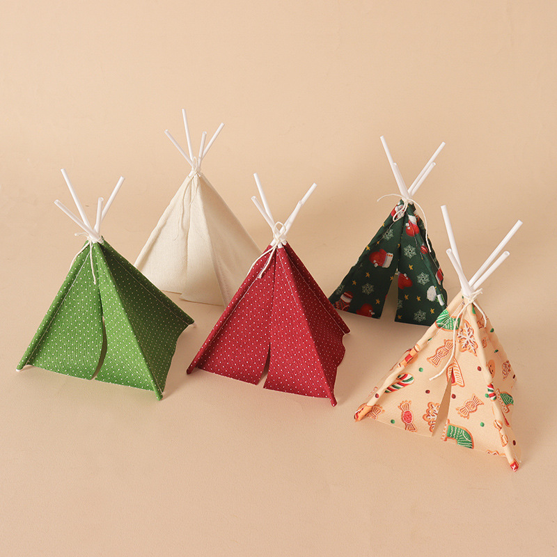 Dollhouse Mini Christmas Campi - Kids Outdoor Teepee 评论和价格