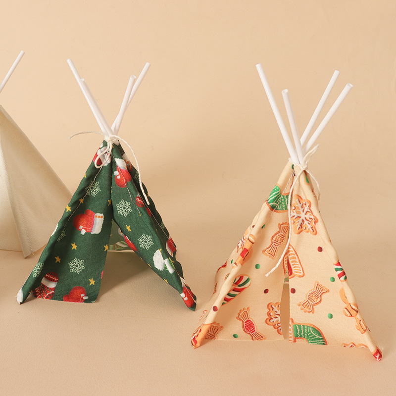 Dollhouse Mini Christmas Campi - Kids Outdoor Teepee 评论和价格