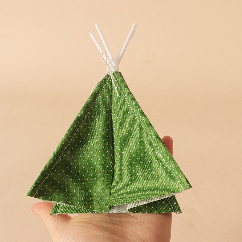 Dollhouse Mini Christmas Campi - Kids Outdoor Teepee 评论和价格