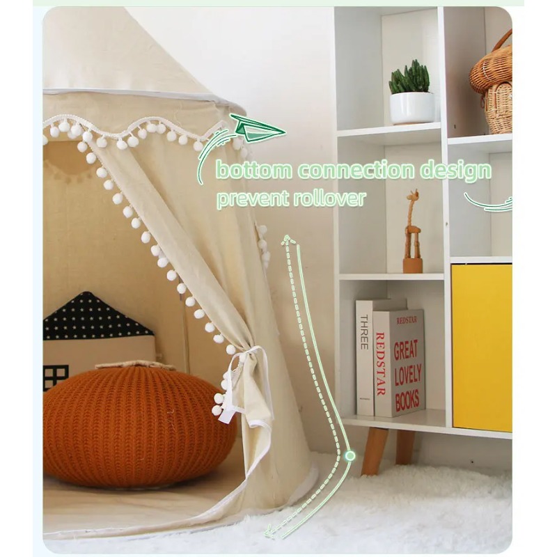 Folding Toy Tent Children Play - Kids Outdoor Teepee 评论和价格