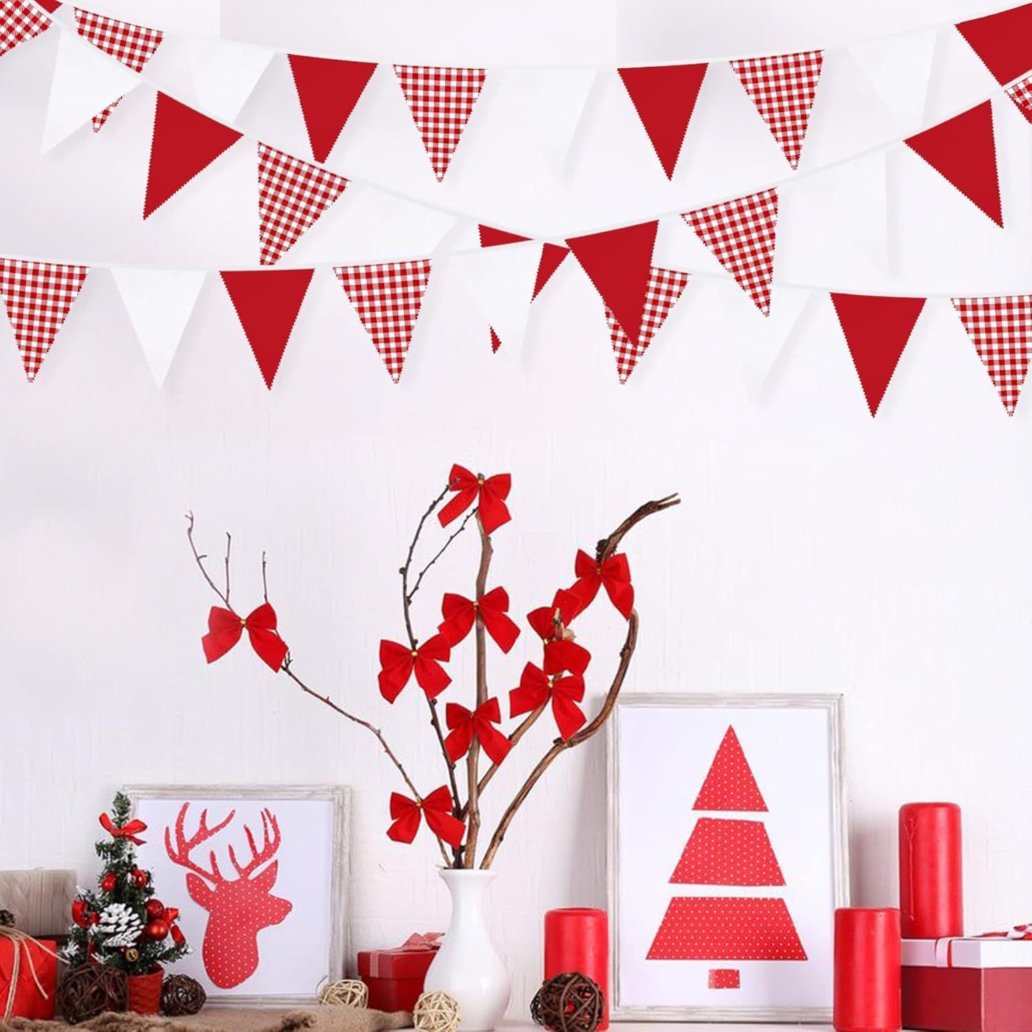 Red and White Banner Triangle  - Kids Outdoor Garden Set 评论和价格