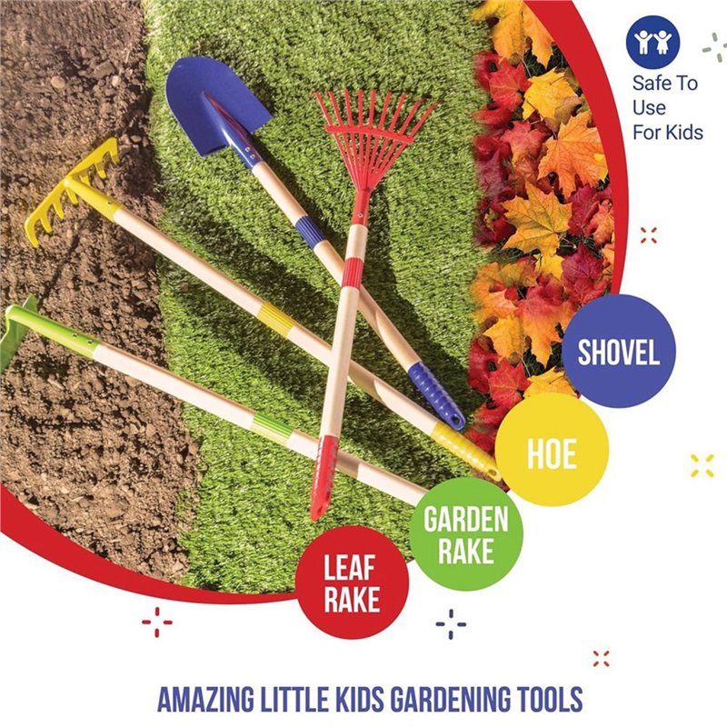 ABXE-For Kids Garden Tool Set  - Kids Outdoor Garden Set 评论和价格